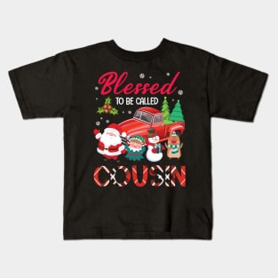 Blessed To Be Called Cousin Merry Christmas Xmas Noel Day Kids T-Shirt